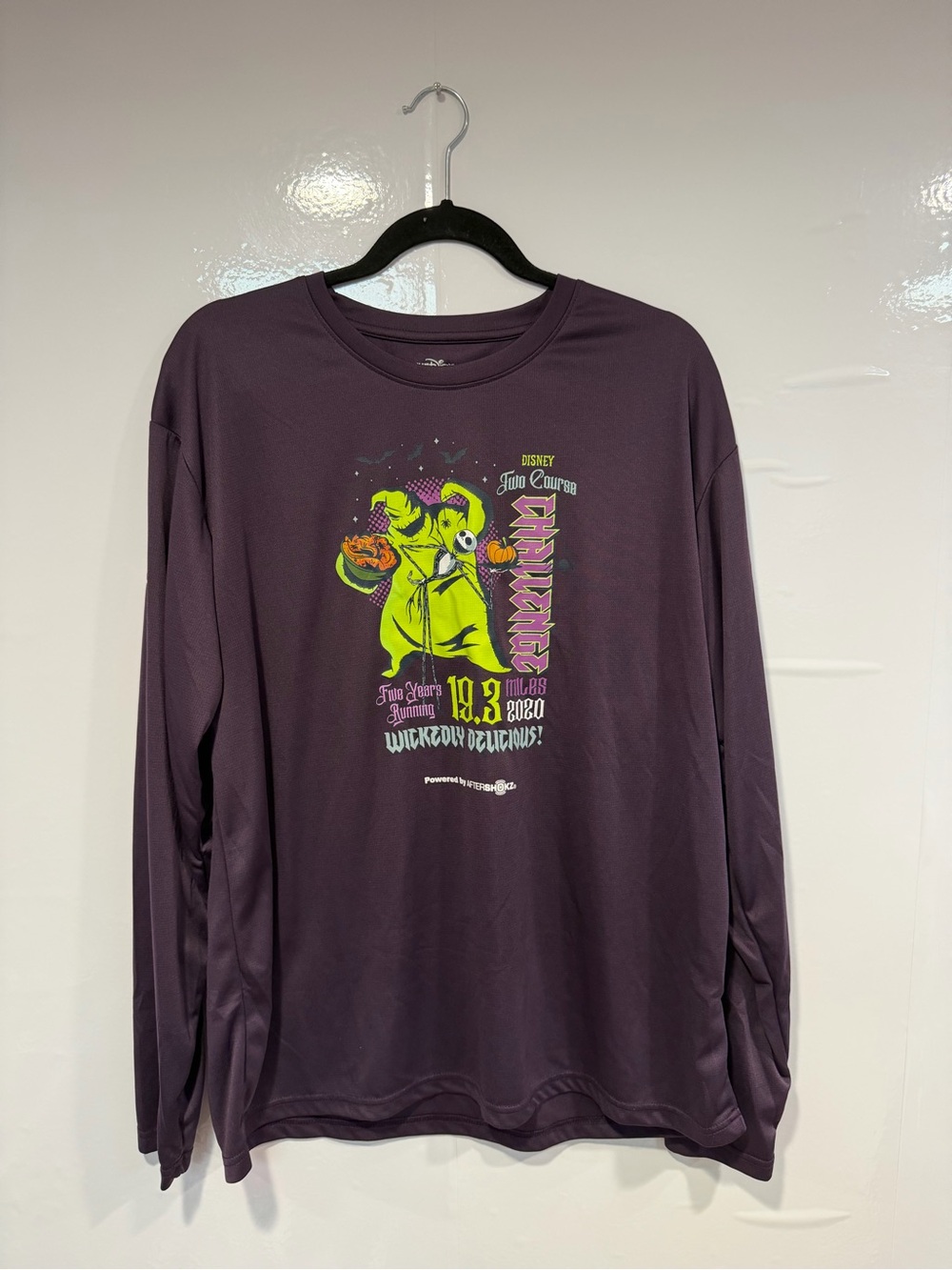 Disney Oogie Boogie Villains Two course challenge RunDisney Tee - Deep Purple